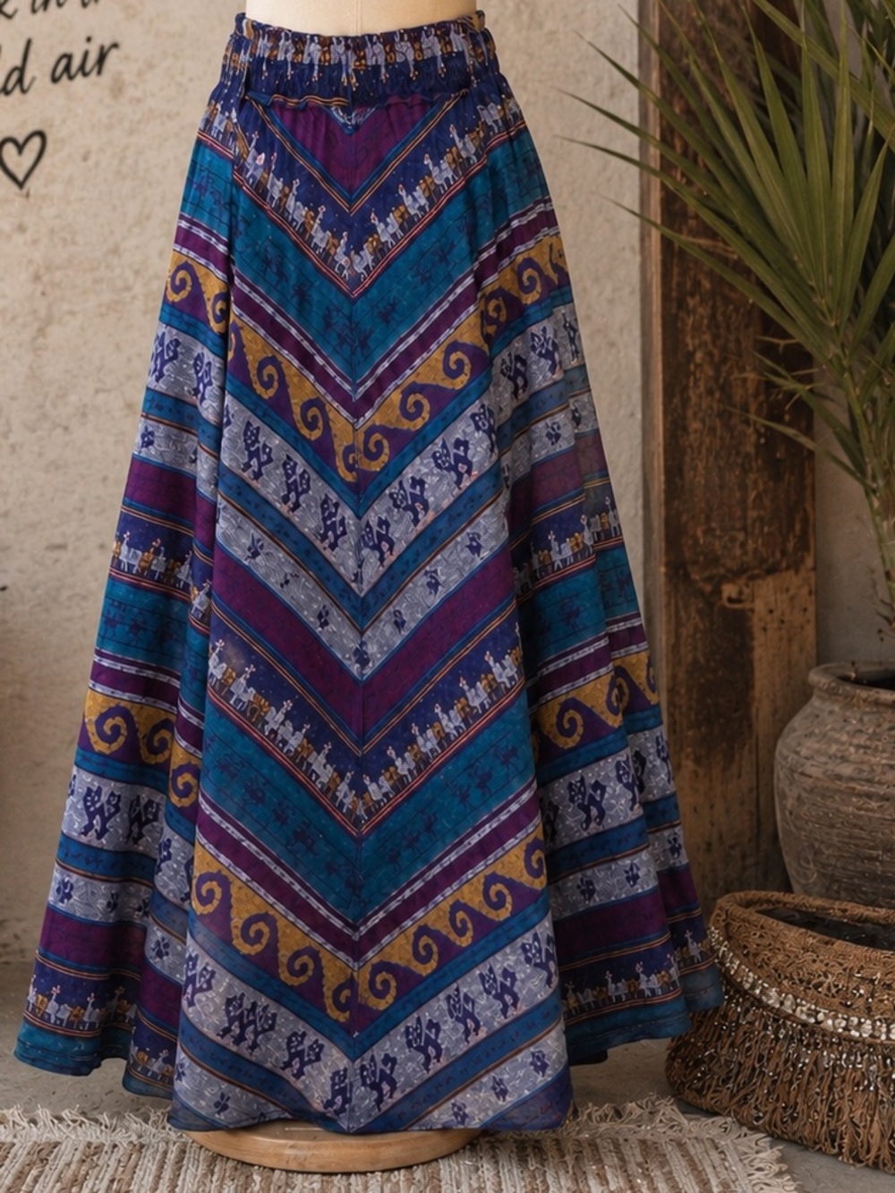 80’s Vintage - Christian de Castelnau- Peruvian/ Southwestern Skirt